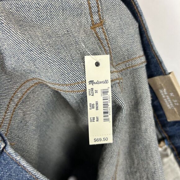 Madewell The Perfect Jean Short Size 32 High Rise Ullman Cut Off Denim Shorts - Picture 7 of 9